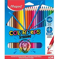 24 crayons de couleurs color'peps strong green       ultra-r sistants