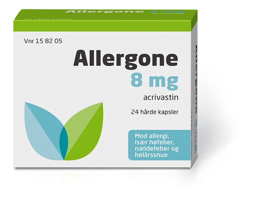 Allergone 8 mg. - 24 kapsler