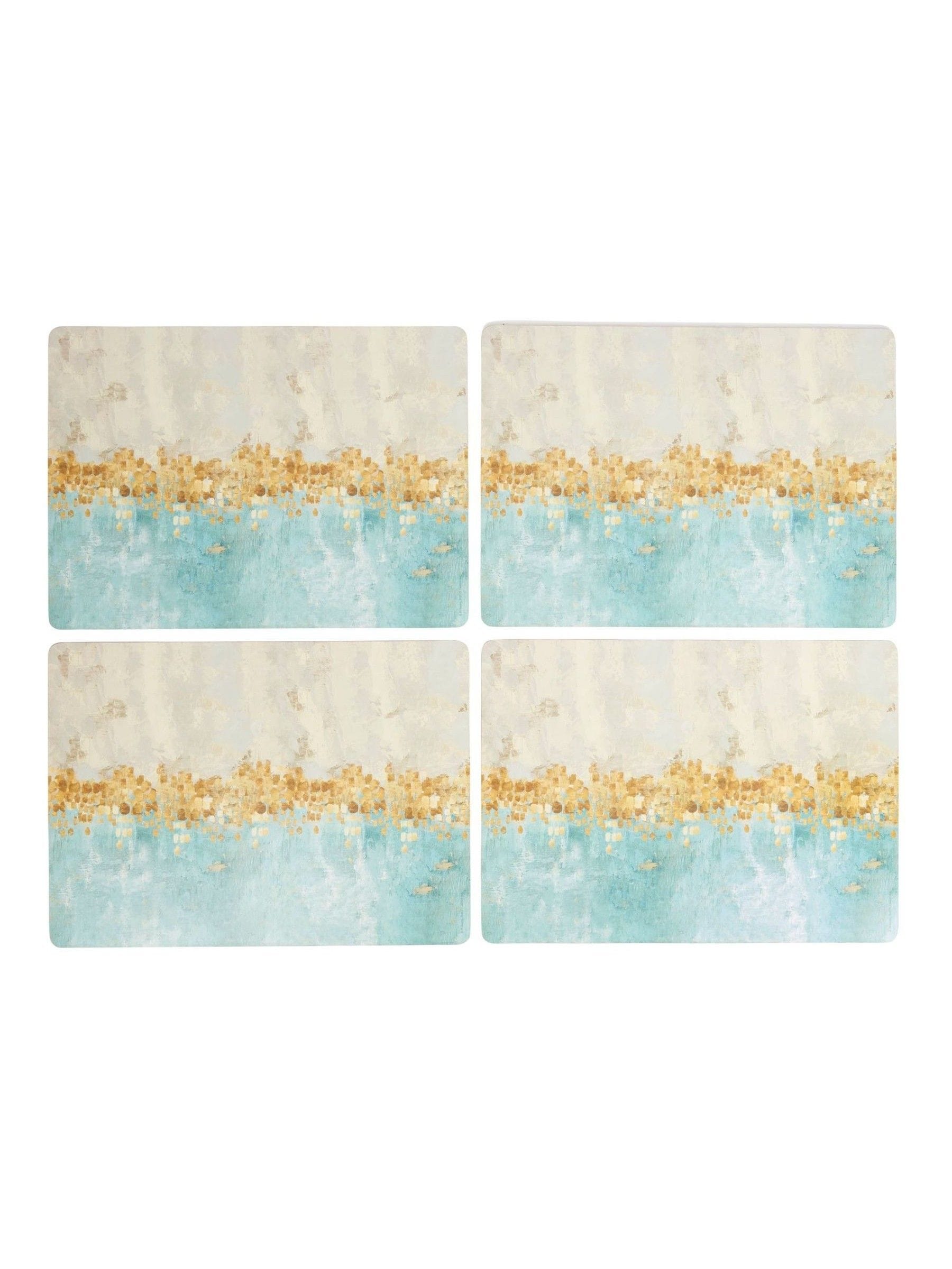 Creative Tops Set of 4 Large Cork Backed Placemats with Art Print