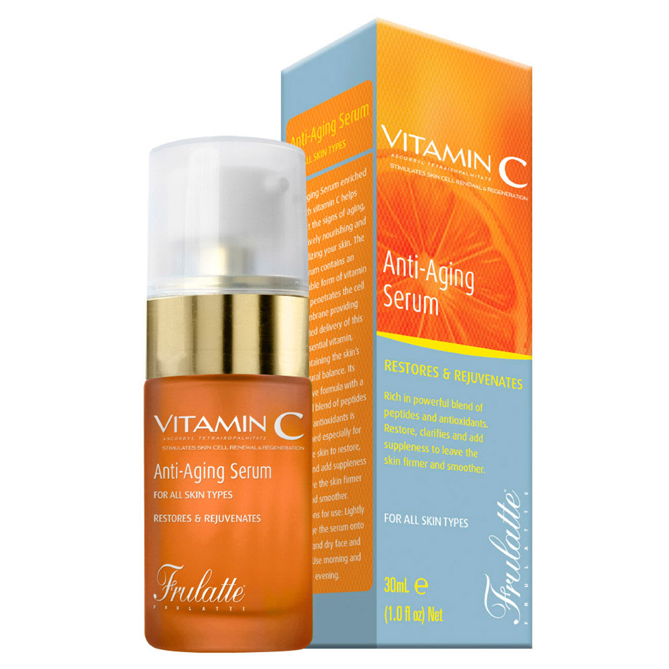 Frulatte Sérum anti-âge visage pour peaux matures - 30 ml