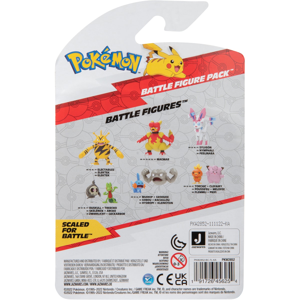 Pokémon actionfigursett to-pakning (Charmander, Pikachu)