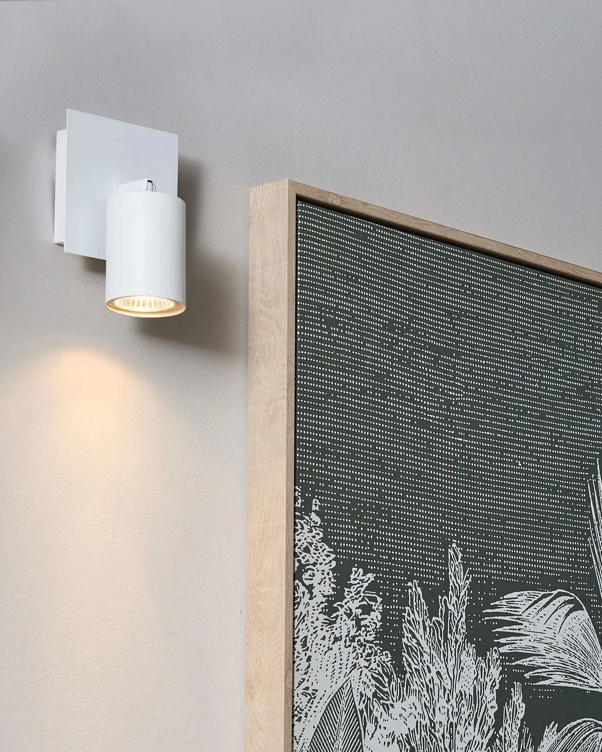 Set van 2 spotlampen TIGRIS verstelbaar Metaal Wit