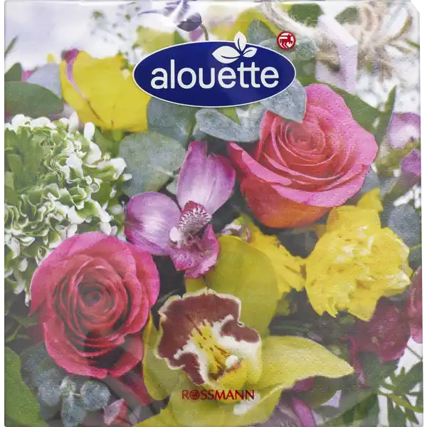 Serviette Blumenstrauß