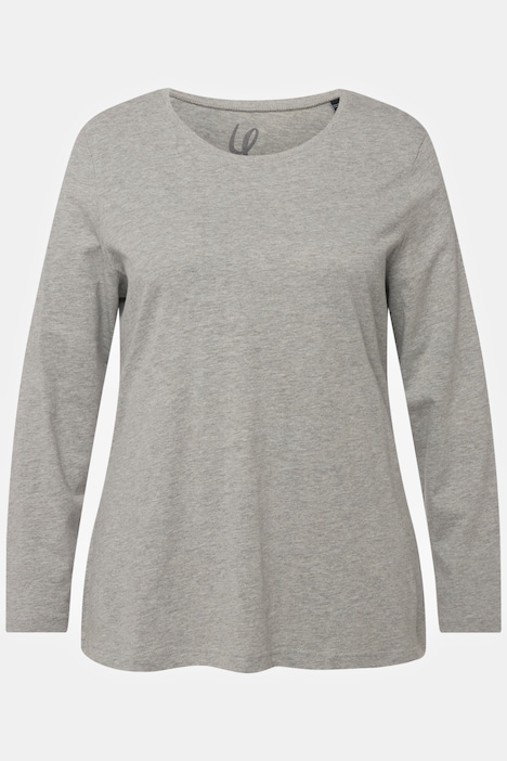 Shirt, Slim, Rundhalsausschnitt, Langarm