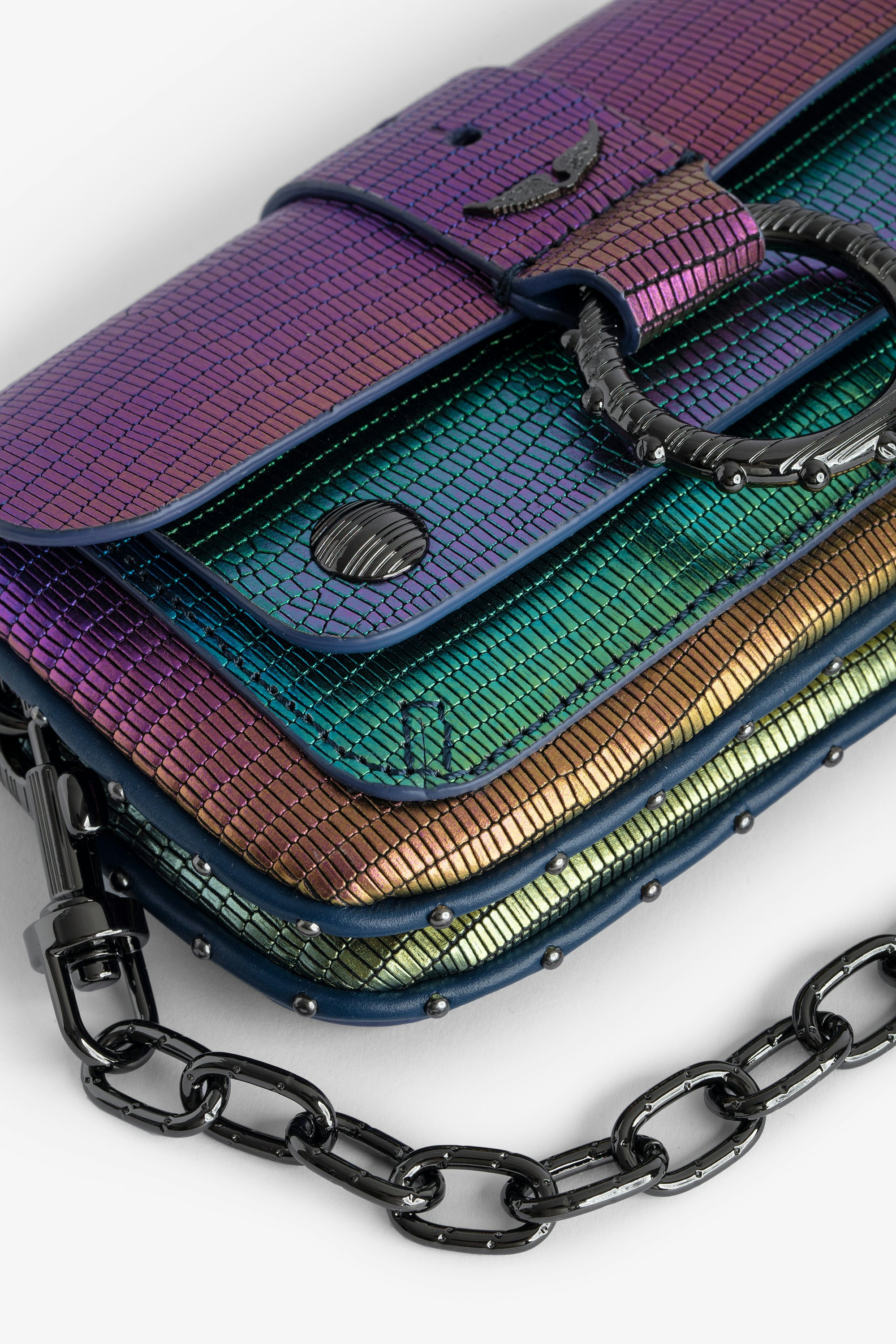Sac Kate Wallet Métallisé Embossé