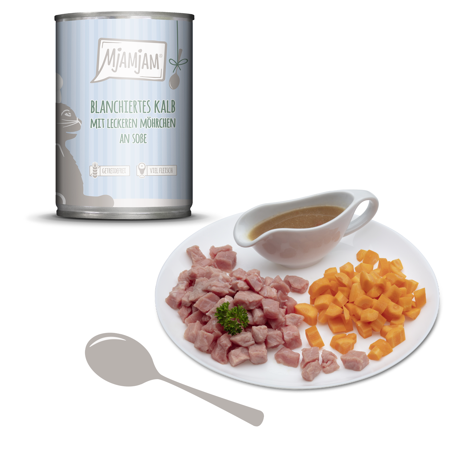 MjAMjAM – blanchiertes Kalb mit leckeren Möhrchen an Soße