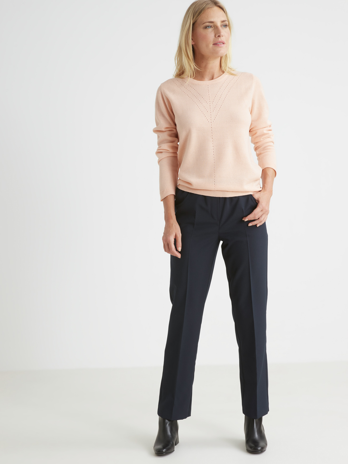 Pantalon élastiqué entrejambe 69cm