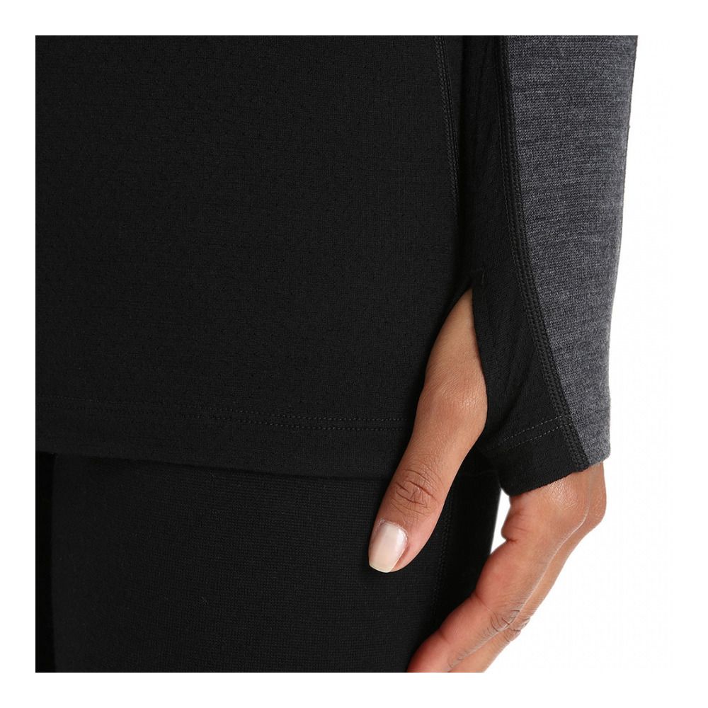 Icebreaker ZONEKNIT 260 - Sous-couche Femme jet hthr/blk/metro h/cb