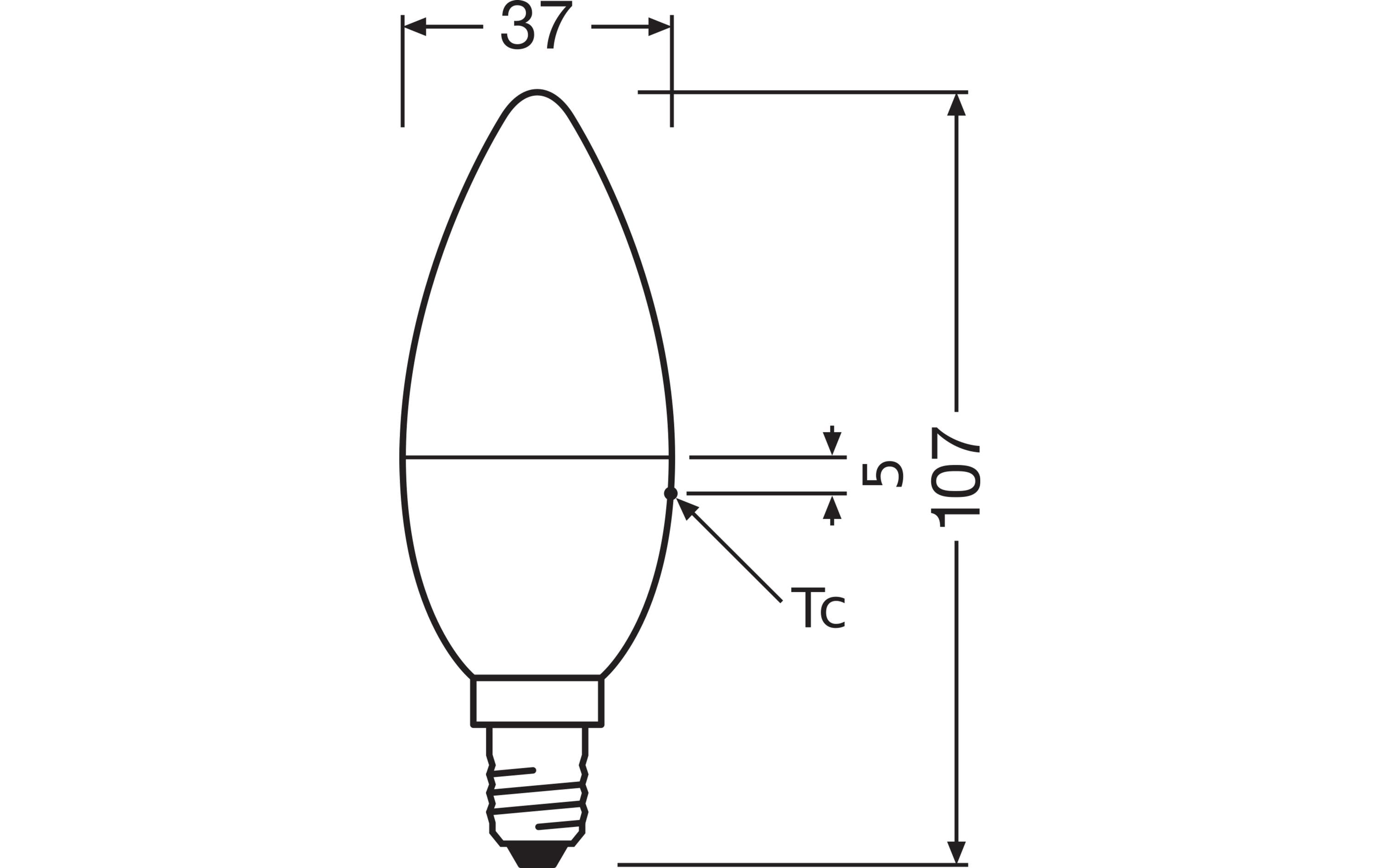 Lampe Star, 5.5W, E14, RGBW WarmweissLED-RGBW-Lampe mit Fernbedienung