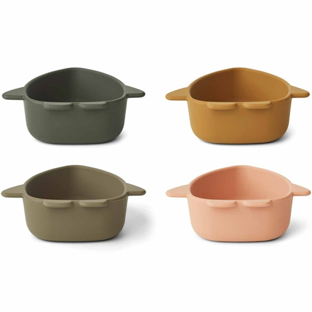 Malene Silikone Skåle 4-Pak Space Multi Mix - LieWood