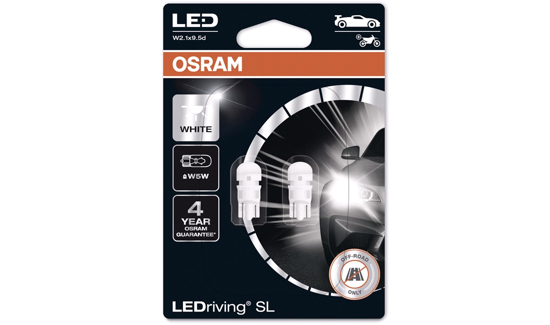 Pæresæt W5W Hvid LEDriving - Osram