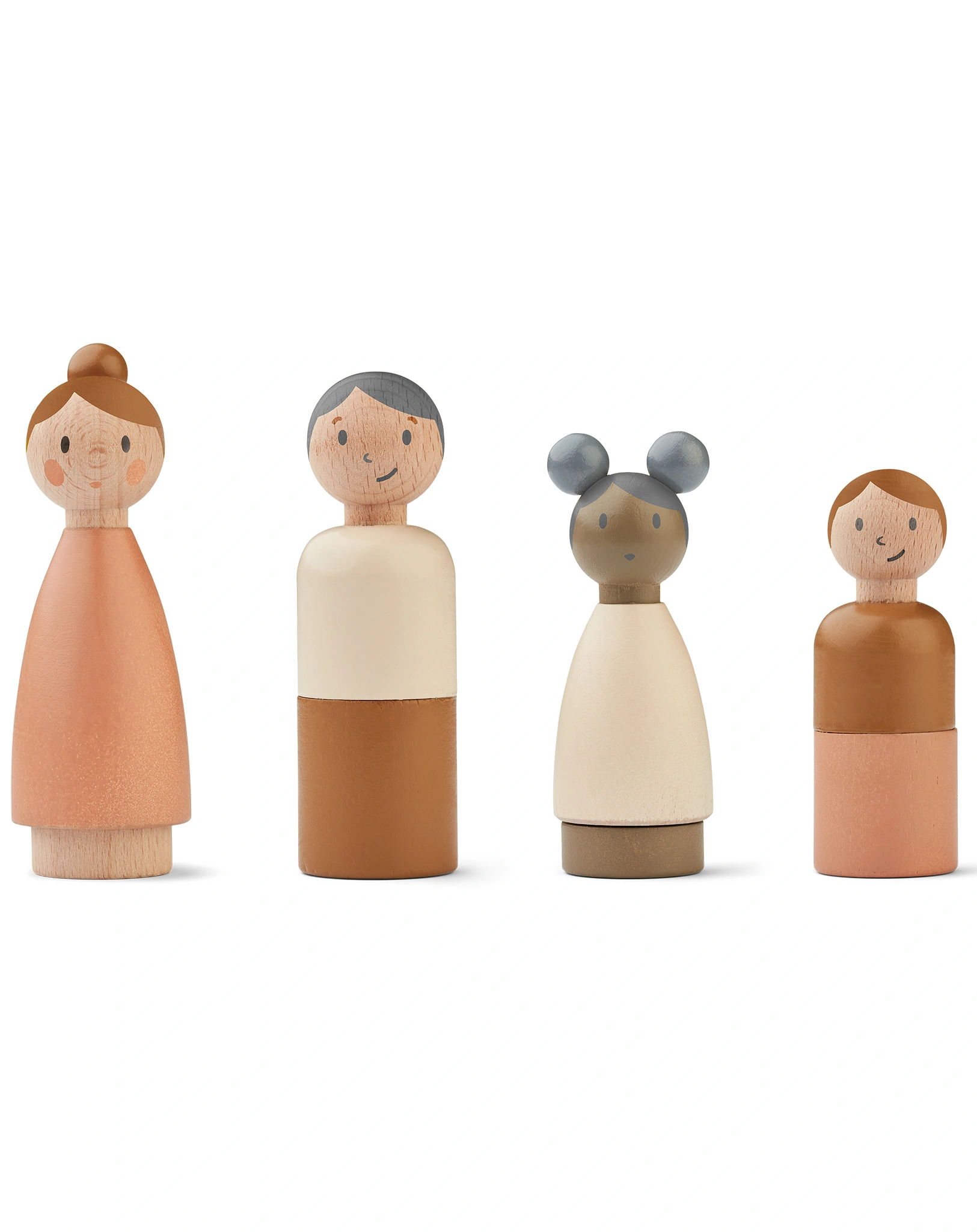 Holzpuppen LOTTA FAMILY 4-teilig in rose