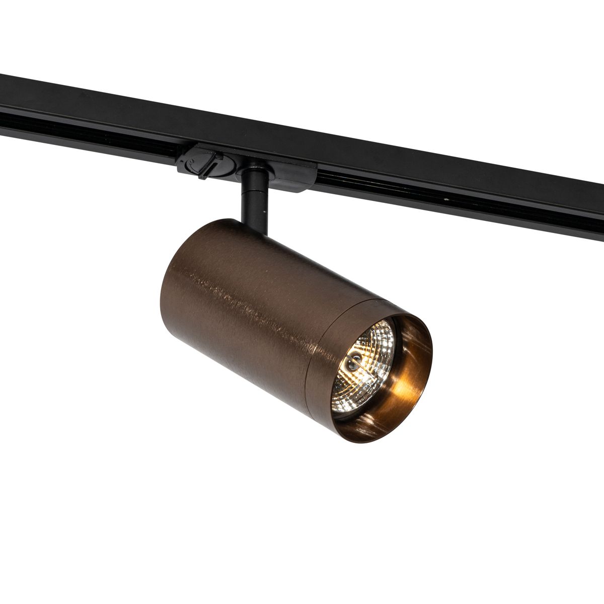 Moderne spot donker brons voor railsysteem 1-fase 70mm - Iconic Jeana Luxe