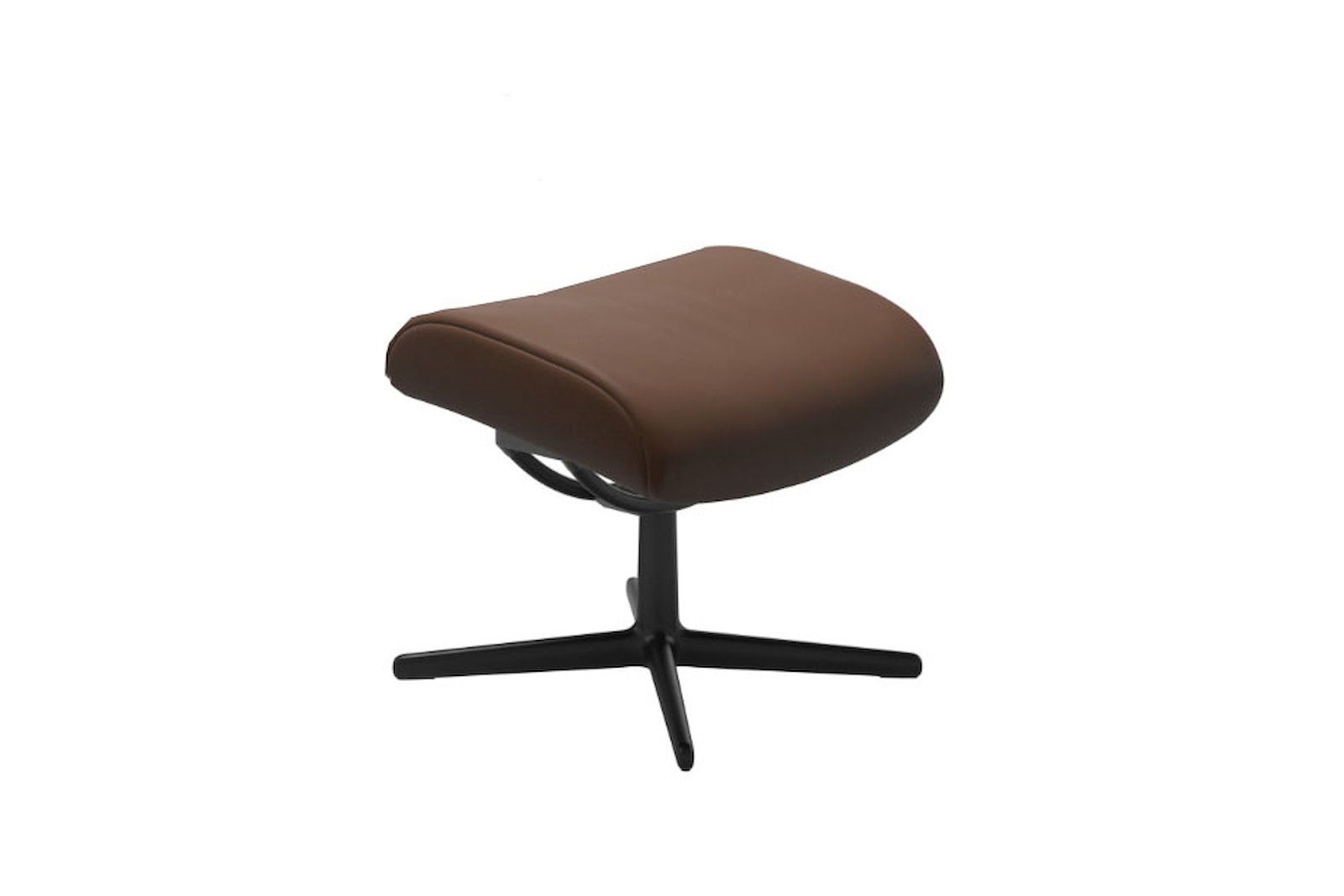 London krakk Hud Batick Warm Brown med og sort Cross base. Medium