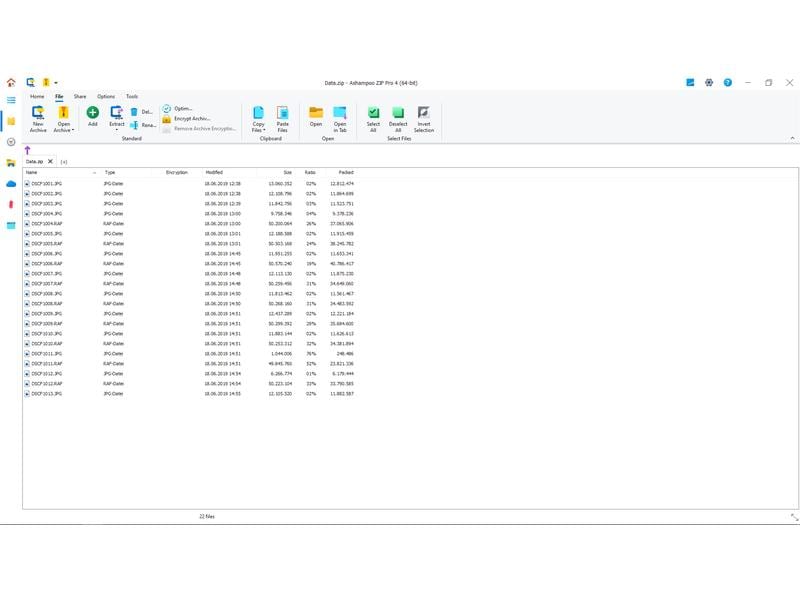 Ashampoo ZIP Pro 4 ESD, Vollversion, 1 PC Dateien blitzschnell packen, entpacken, verschlüsseln und sichern