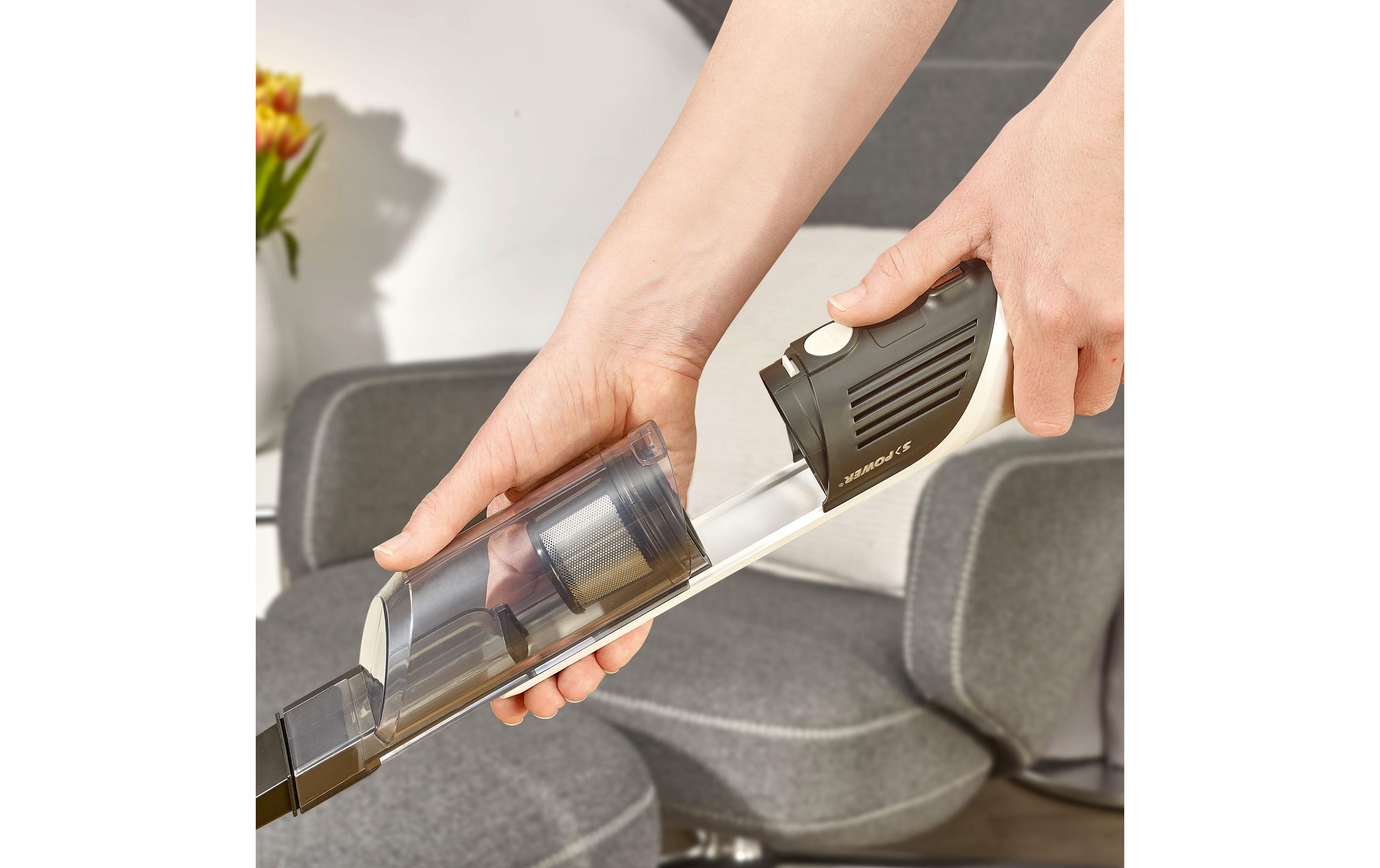 Akku-Handsauger HV 7140 Schwarz/WeissKabelloser Handstaubsauger