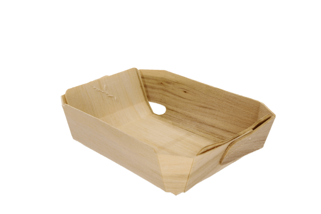 Houten bakvorm geweven 200ml 100% FSC® BIO