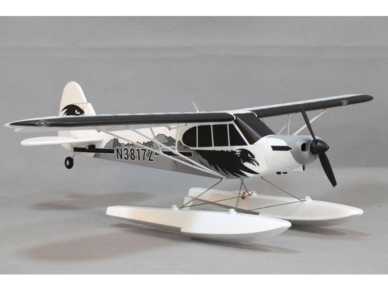 FMS Motorflugzeug Piper PA-18 Super Cub 1700 mm Gyro PNP Piper Buschflieger mit Offroad Fahrwerk und Schwimmer