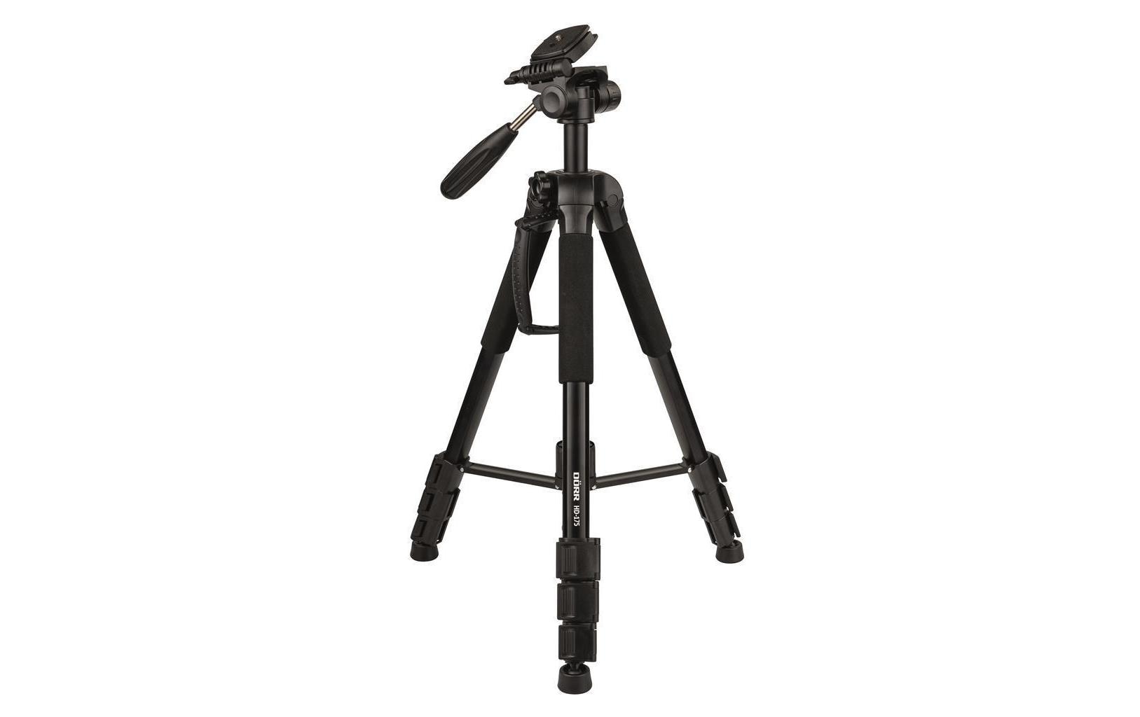 Stativ HD-175 Aluminium – Inklusive MonopadAlustativ in schwarz mit Monopad