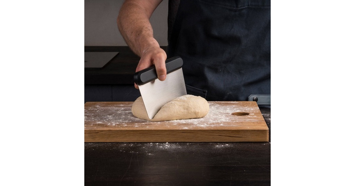 OoniPizzadeeg schraper  (Zwart/roestvrij staal)