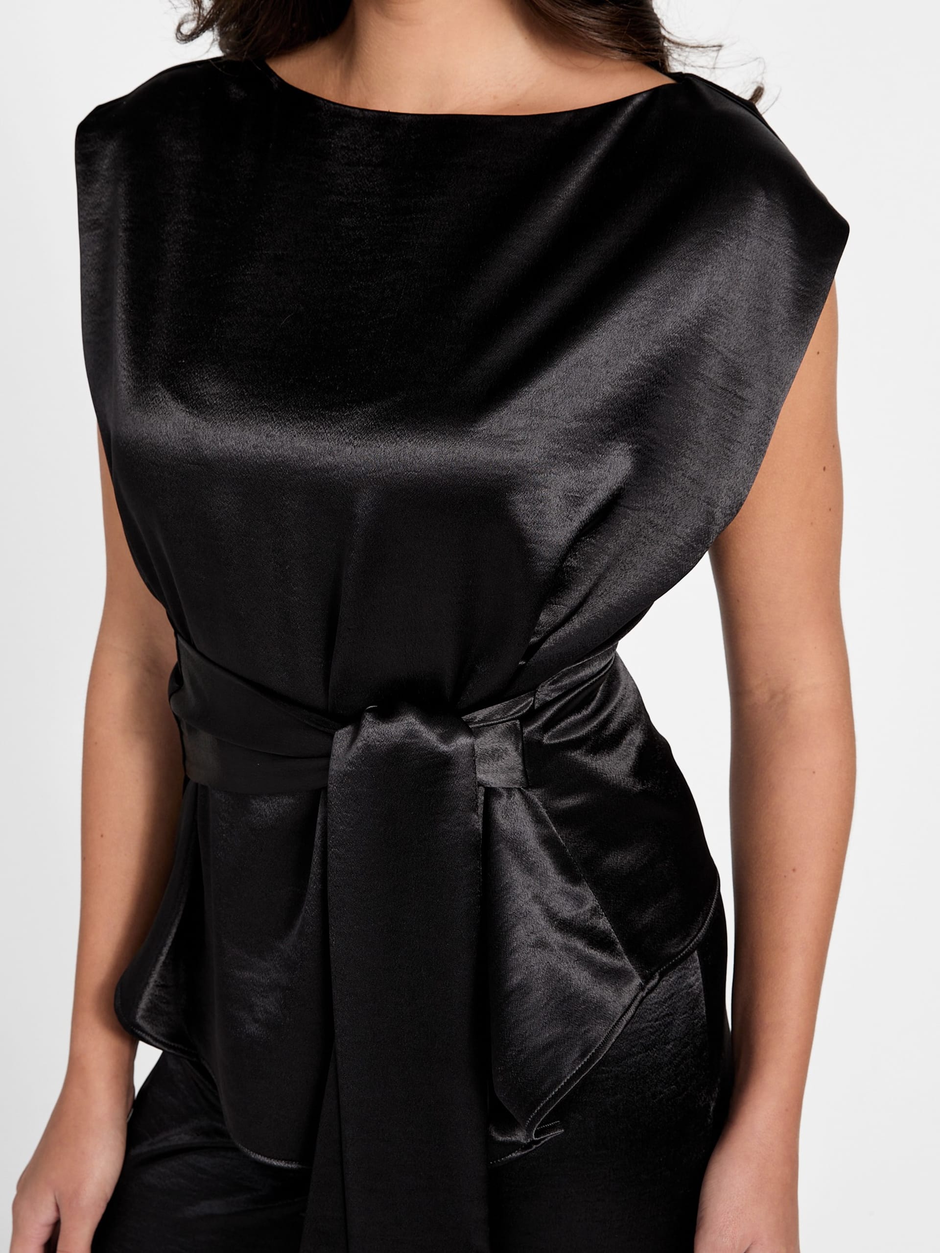 Blusa de cetim