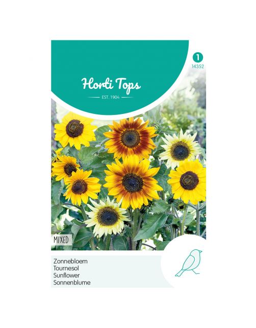Hortitops Helianthus - Zonnebloem Gemengd - Bloemenzaden - 1 g