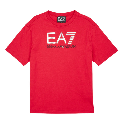 Emporio Armani EA7 - VISIBILITY TSHIRT - Rouge