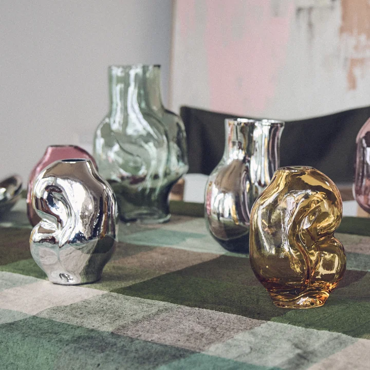 HKliving - Gleam Glasvase high, rose