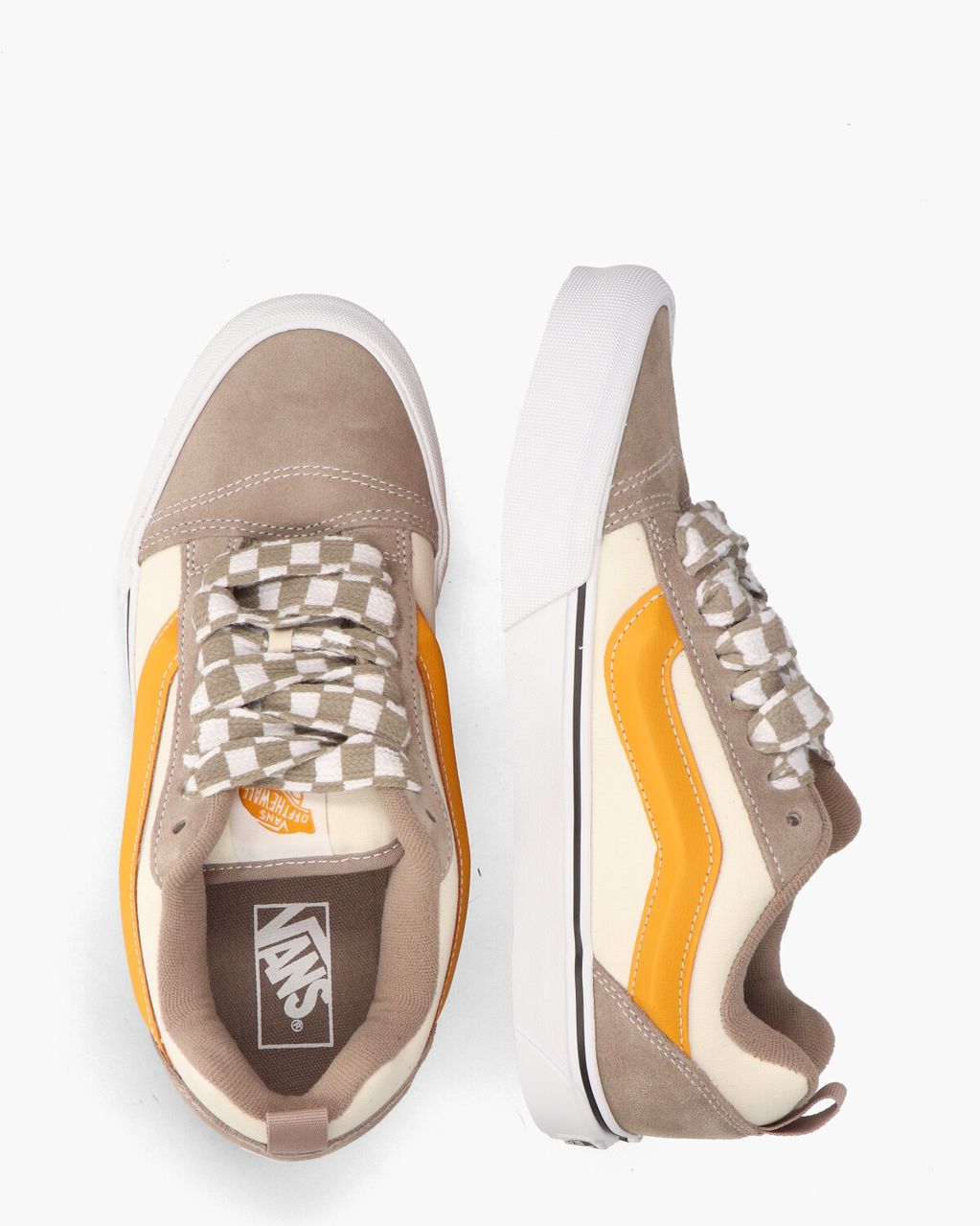Vans Knu Skool Off-White/Taupe Herensneakers