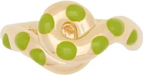 Bea Bongiasca Ringen - Chonky Wave Polka Dots Ring in gold