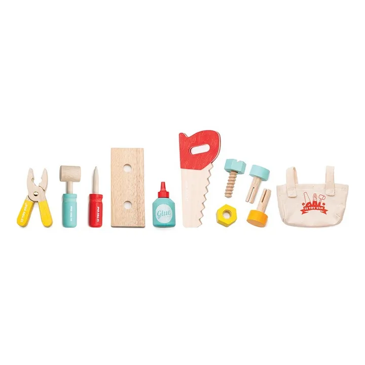 Le Toy Van Boîte à outils en bois et ses 11 accessoires