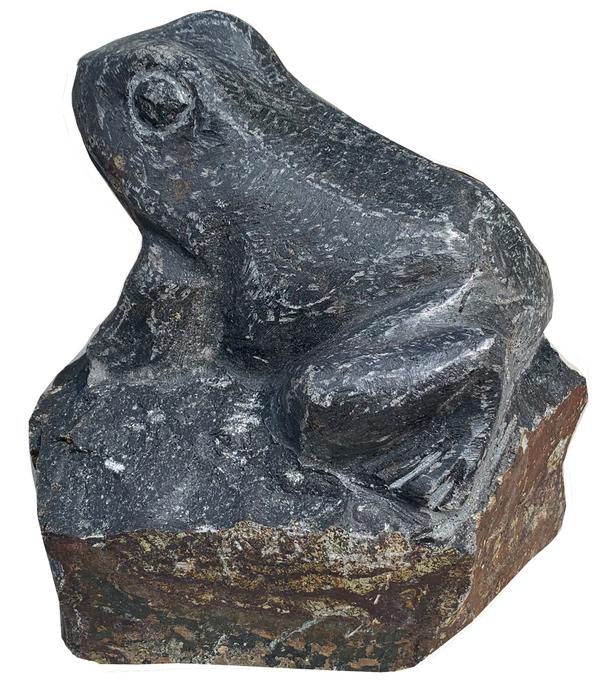 Dehner Basalt-Frosch, ca. B22/H18/T22 cm
