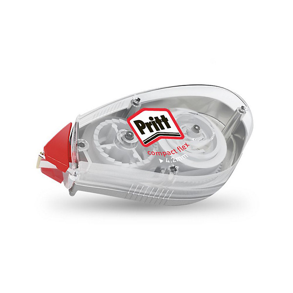 PRITT Roller de correction Compact Flex, 4,2 mm x 10 m (boîte présentoir 12 + 4)