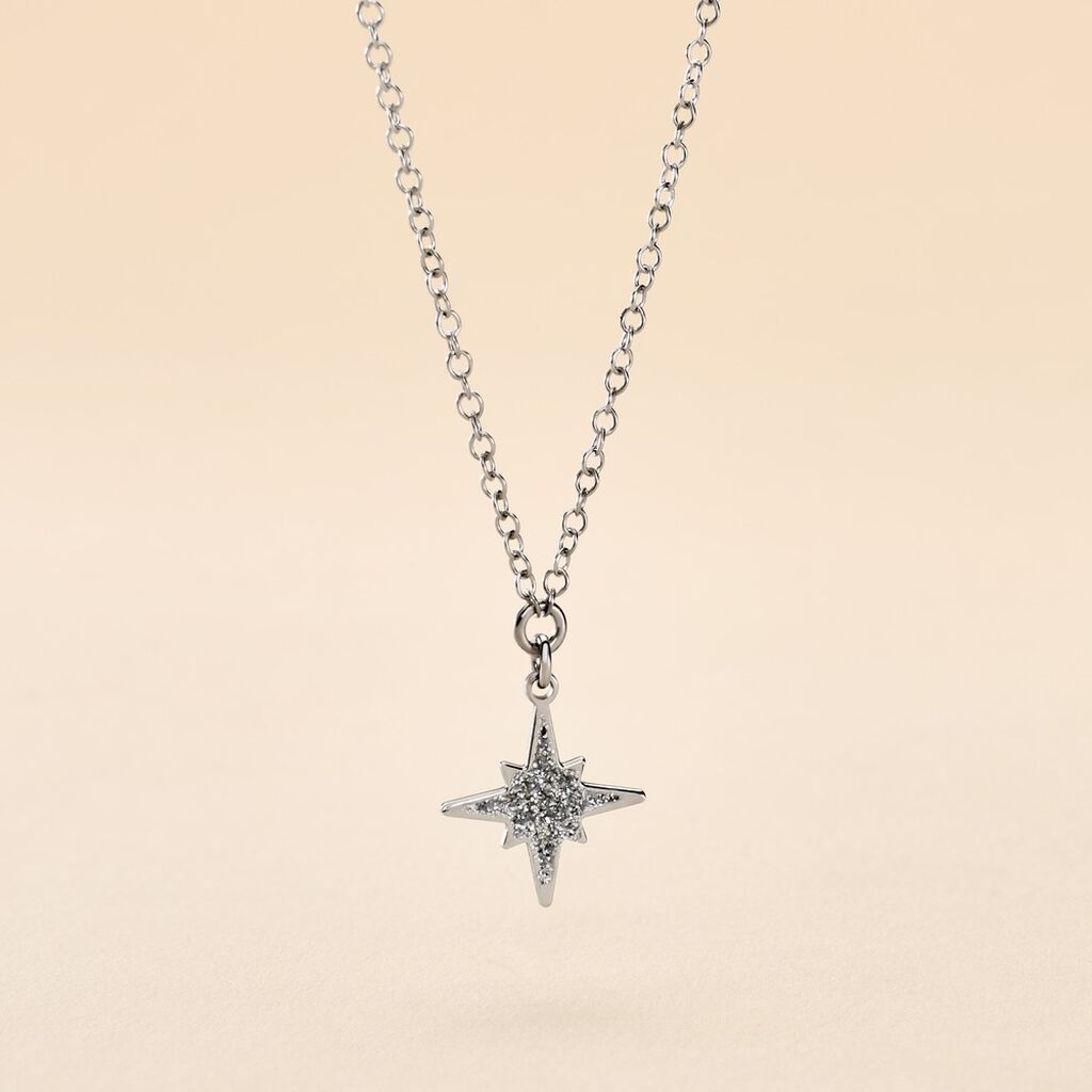 Collier Alcyone Argent Blanc