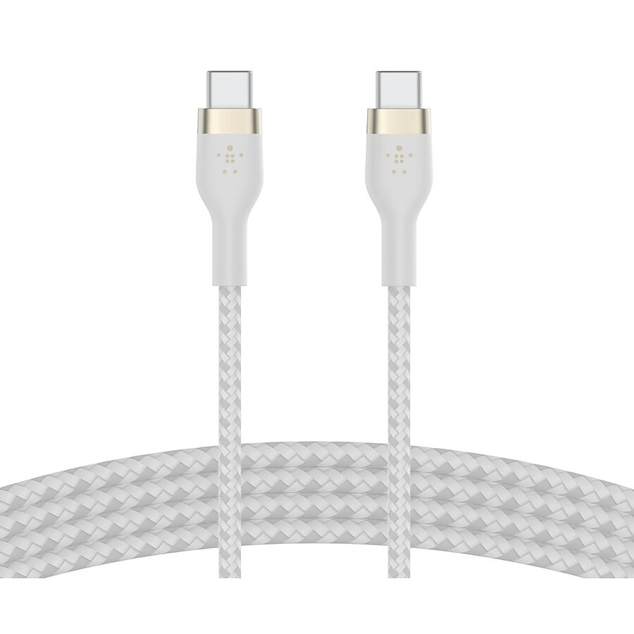 Belkin 2x Boost Charge Pro Flex Câbles silicone tressé USB-C vers USB-C - 1 m