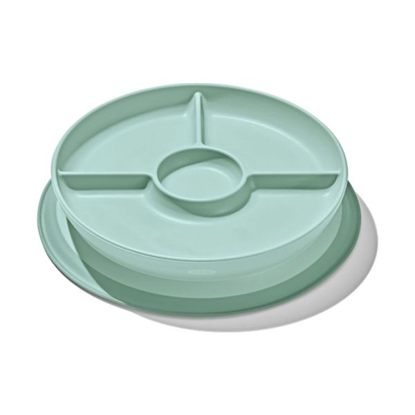 Oxo Tot Stick & Stay Bord met 3 vakjes - Opal
