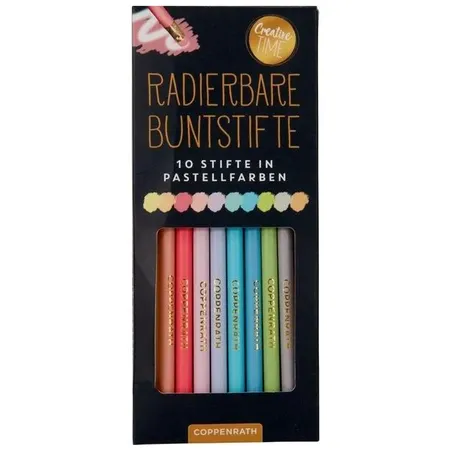 Coppenrath Verlag Radierbare Buntstifte, pastell - Creative Time
