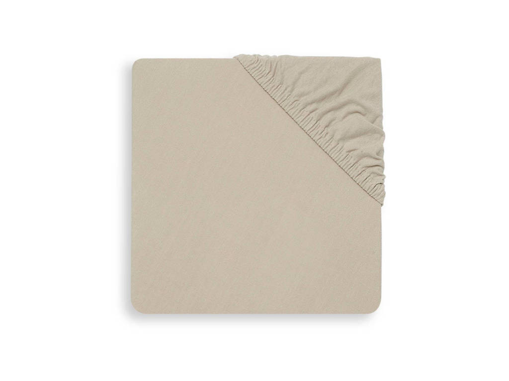 Topjersey baby ledikant hoeslaken 60x120cm nougat
