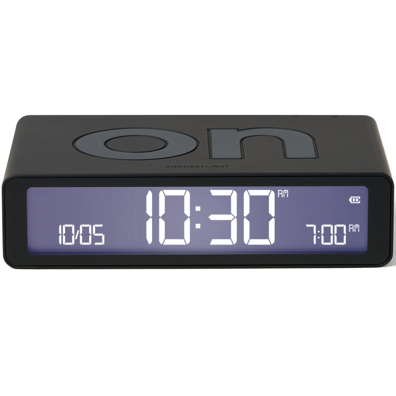 Lexon Digitalwecker Flip Classic, schwarz