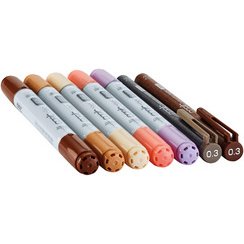 Marqueur ciao, kit de 7 'Doodle Kit Peopel'