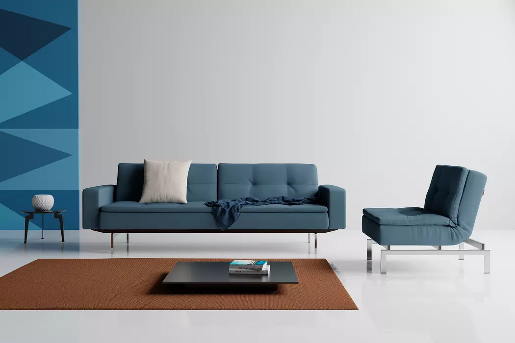 Schlafsofa mit Armlehnen Dublexo Chrom