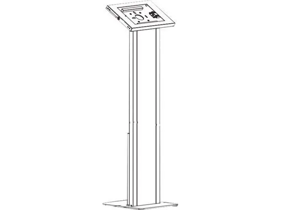 Neomounts FL15-750WH1 - Stativ - for tablet - låsbar - hvid - skærmstørrelse: 9.7