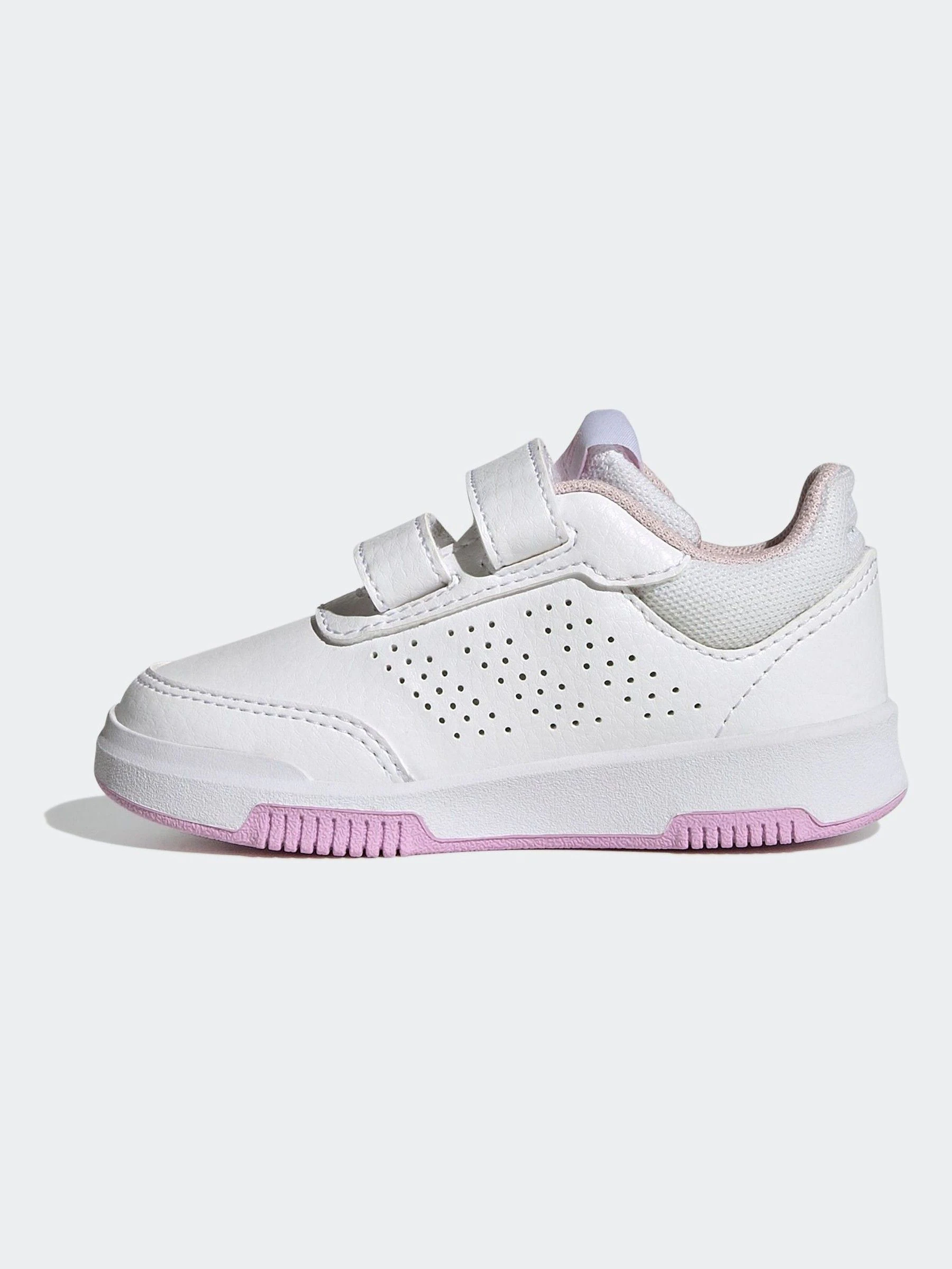 Wit/Roze/Meerkleurig - adidas Tensaur babysneakers met klittenbandsluiting