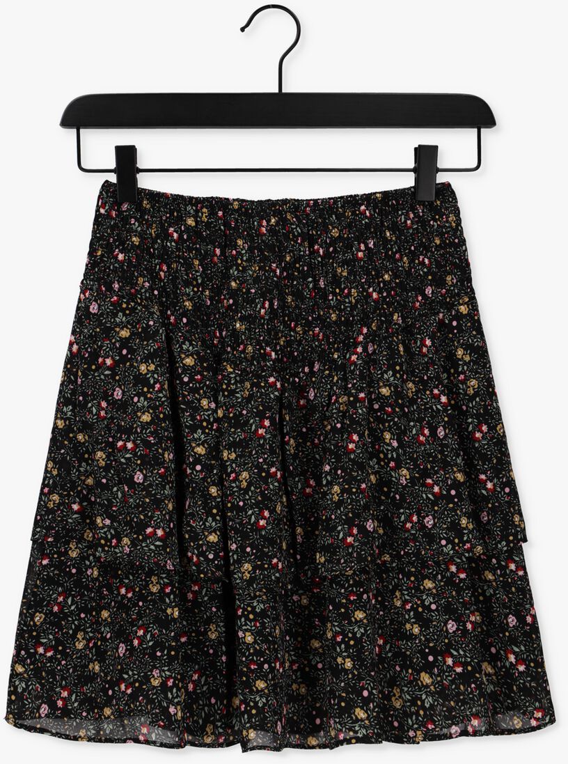 COLOURFUL REBEL donkergroene colourful rebel minirok noela mini flower mini layer skirt