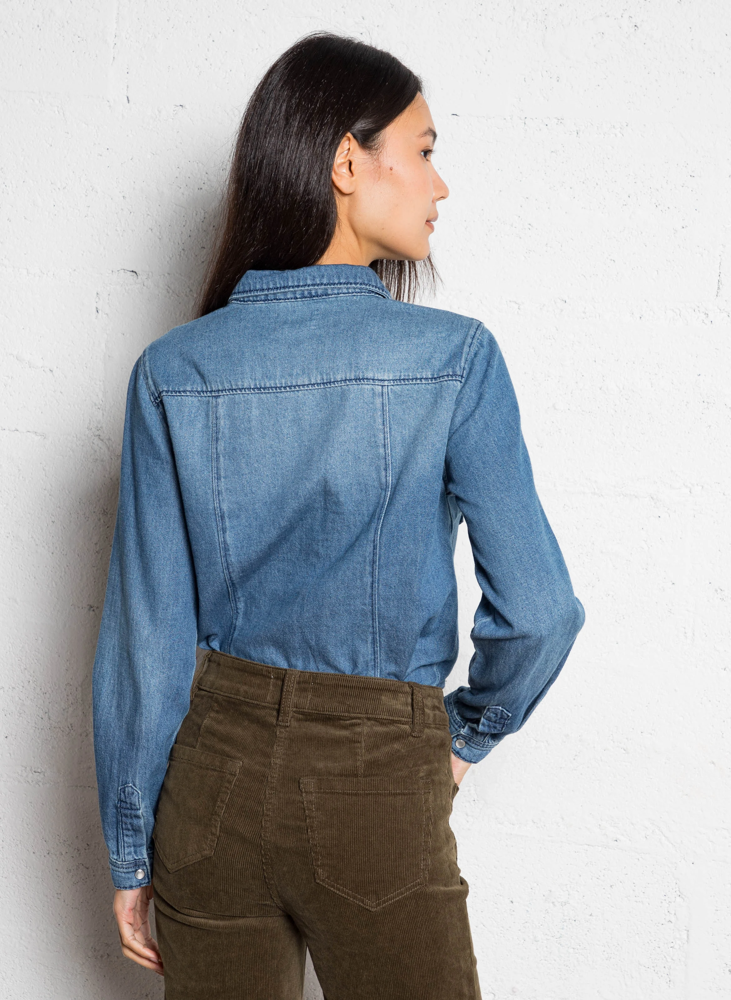 BLOUM - Chemise denim en coton | Bleu