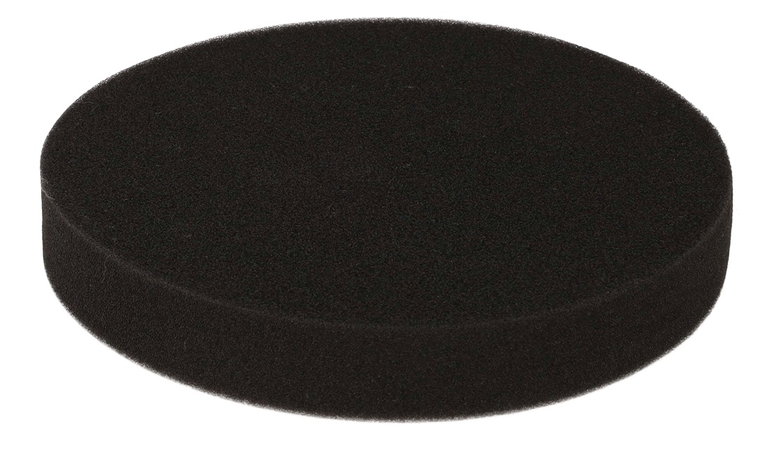 Polerrondel skum sort blød 180 mm
