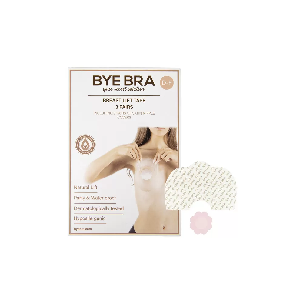 Bye Bra Breast Lift & Nipple Cover D-F - 3 par