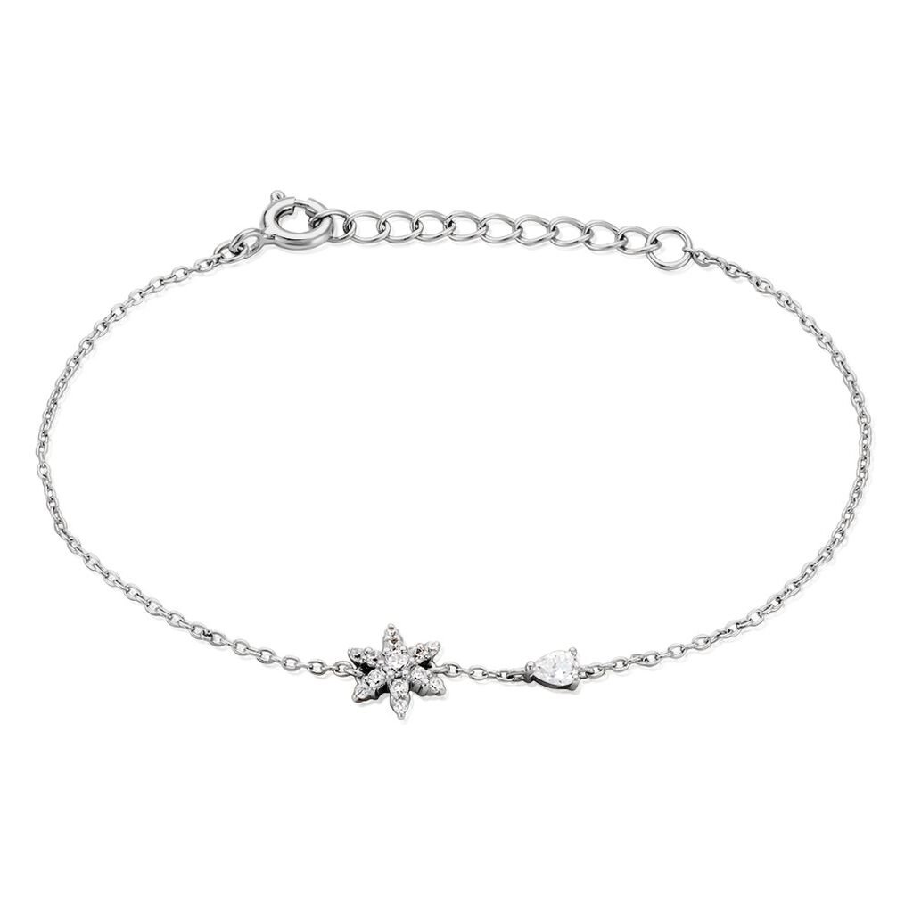 Bracelet Linas Argent Blanc Oxyde De Zirconium