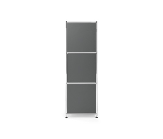 Kommode Metall »CN3« mit 4 Klappenfächern, grau