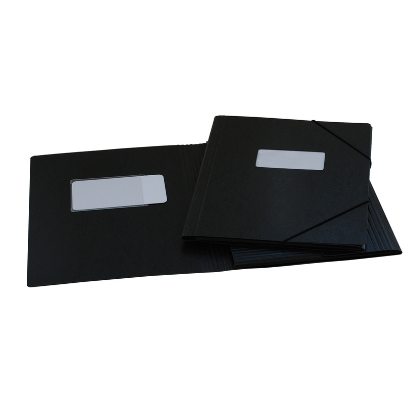 Erola Gummibandmappe, A4, schwarz